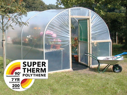 10ft wide premium polytunnel thermic polythene