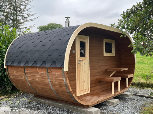 Oval wood fired Deluxe Sauna